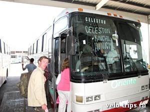 Mexico, Oriente 2nd class bus to Celestun