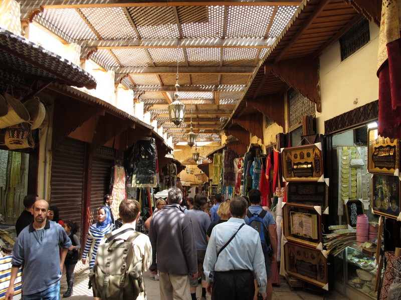 Morocco, Fes. Market on medina