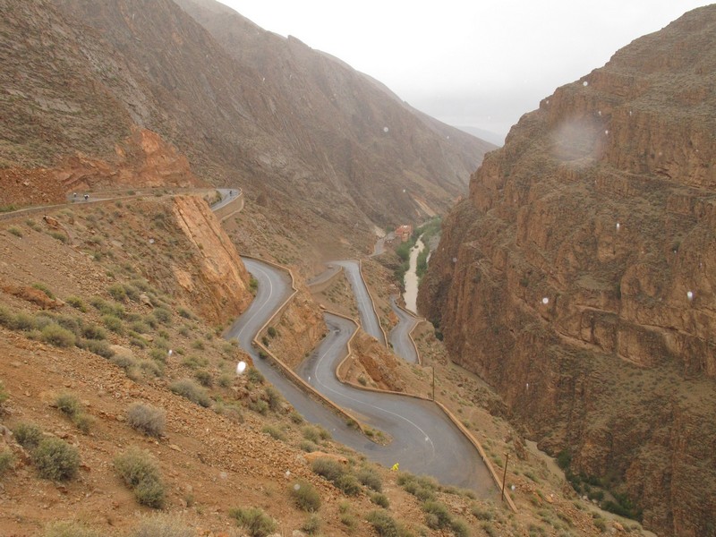 Morocco, Dades gorge. View from cafe's window