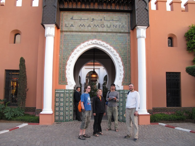 Morocco, Marrakesh. Mamounia hotel's gates