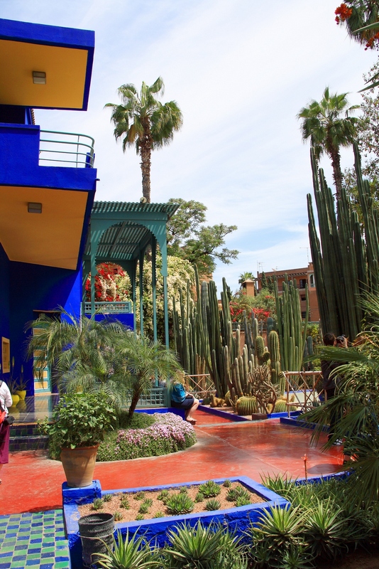 Morocco, Marrakesh. Majorelle's garden - blue house