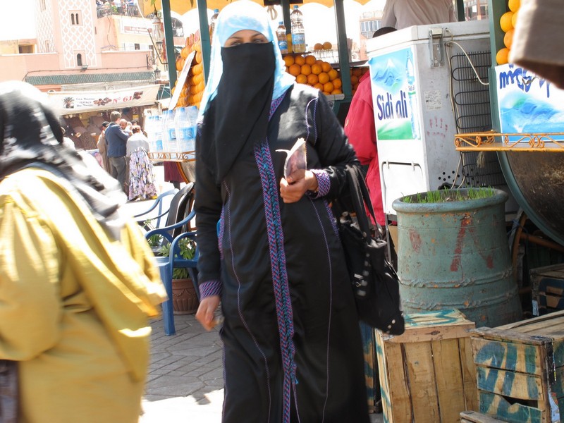Morocco, Marrakesh. Beautiful woman