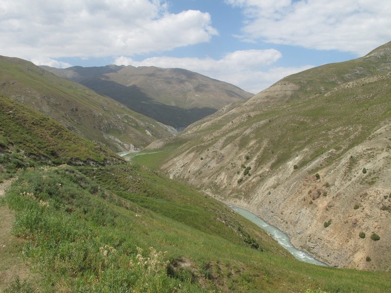 Tajikistan, Yagnob. Mountain river view