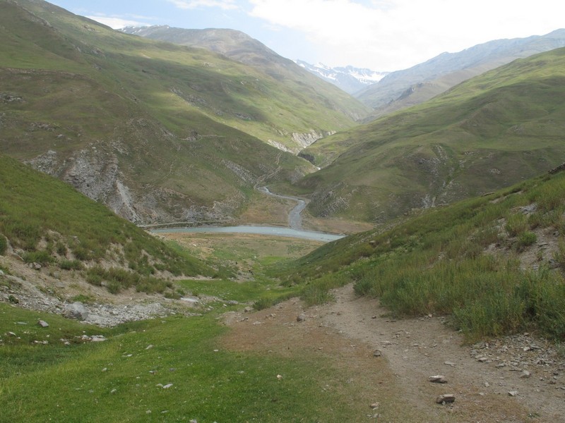 Tajikistan, Yagnob. Start climbing to Rost pass