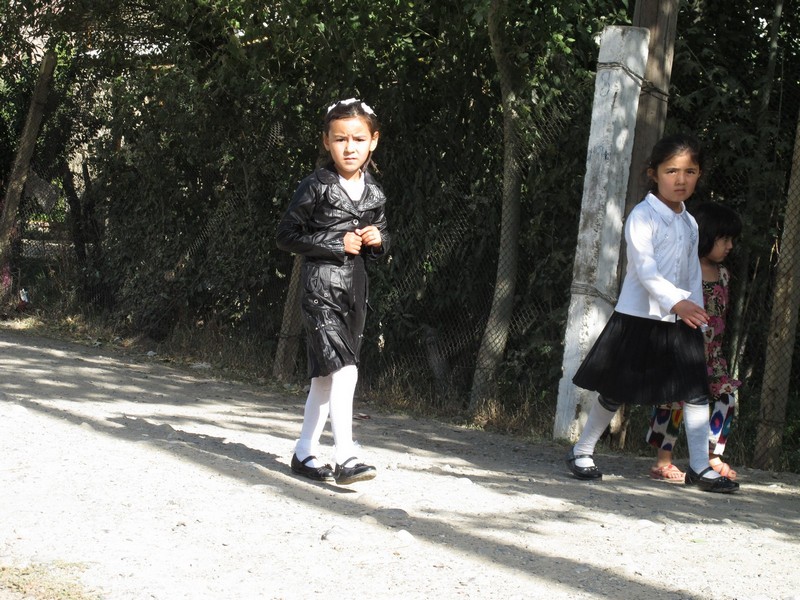 Tajikistan. Schoolgirl pupils