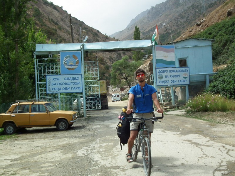 Tajikistan. Hoja Obi Garm gates