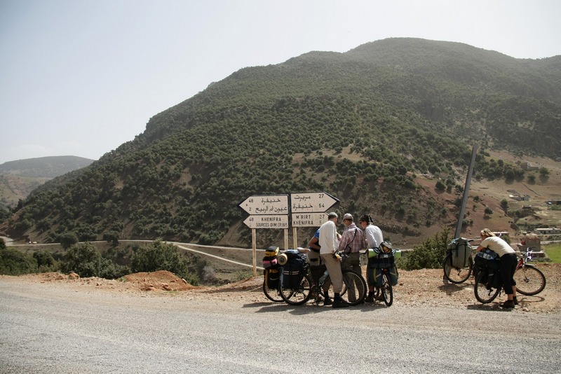 Morocco. Road sign to Khenifra