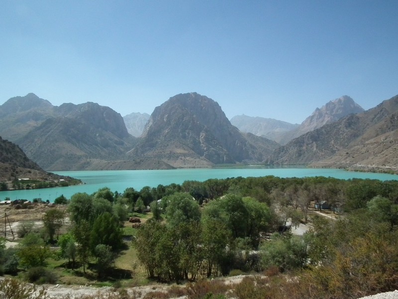 Iskanderkul lake. View from hill